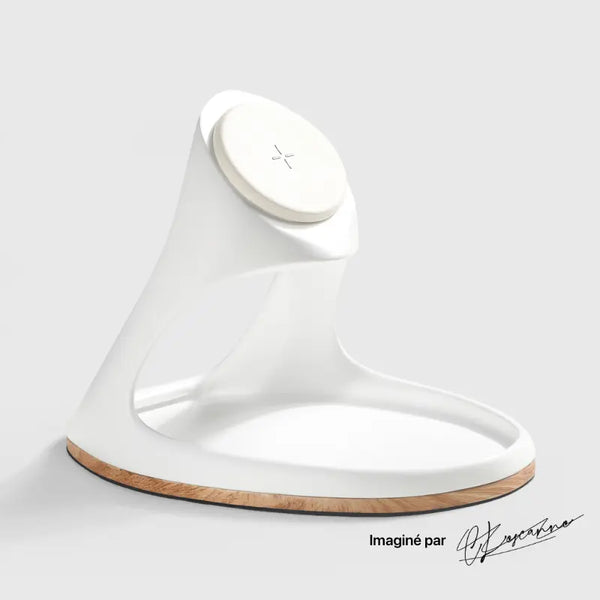 Craft Kittiesfr wireless charger in black with sleek design and compact form for office setup essentials