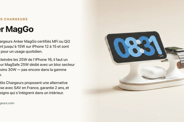 Anker MagGo : notre avis complet (et l'alternative française) — chargeur sans fil Les Petits Chargeurs