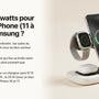 Combien de watts pour charger un iPhone (11 à 17) et un Samsung ? — chargeur sans fil Les Petits Chargeurs