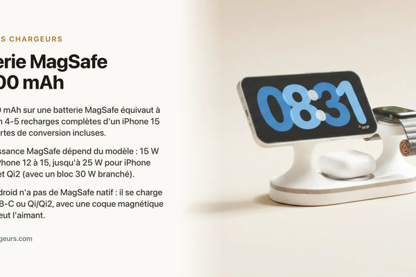 Batterie MagSafe 20000 mAh : utile ou surdimensionnee ? — chargeur sans fil Les Petits Chargeurs