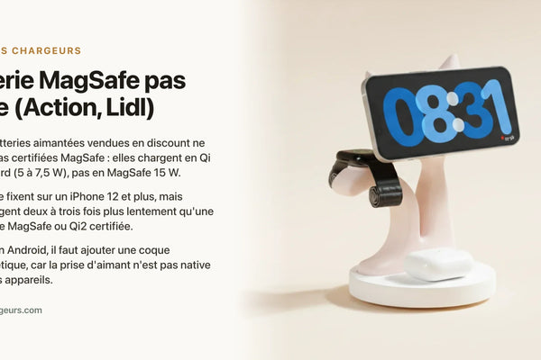 Batterie MagSafe pas chere (Action, Lidl) : que valent ces modeles ? — chargeur sans fil Les Petits Chargeurs