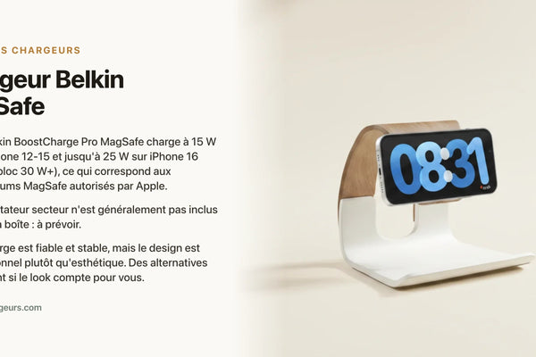 Chargeur Belkin MagSafe : ce qu'il vaut vraiment (test, alternative) — chargeur sans fil Les Petits Chargeurs
