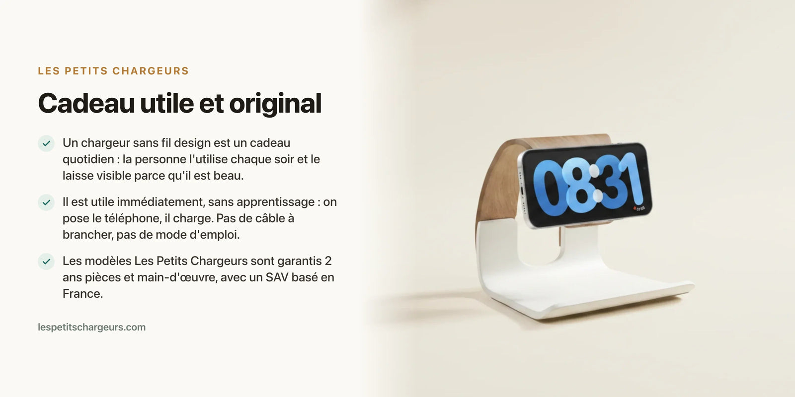 Cadeau utile et original : le chargeur sans fil design, entre objet d'art et accessoire tech — chargeur sans fil Les Petits Chargeurs