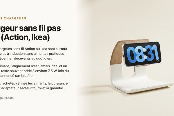 Chargeur sans fil pas cher (Action, Ikea) — chargeur sans fil Les Petits Chargeurs