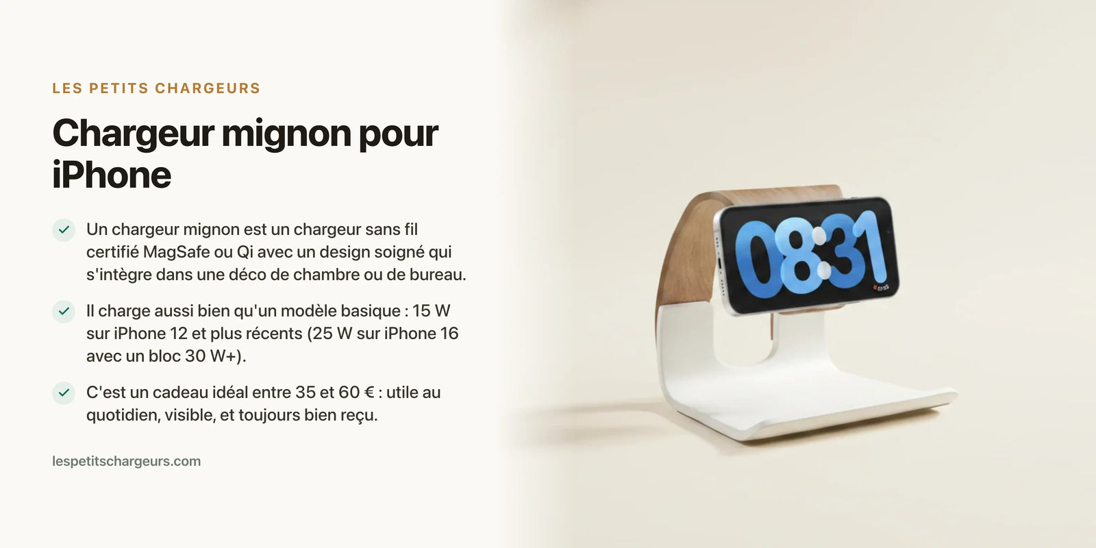 Chargeur mignon pour iPhone : les modèles déco qui changent tout dans une chambre — chargeur sans fil Les Petits Chargeurs