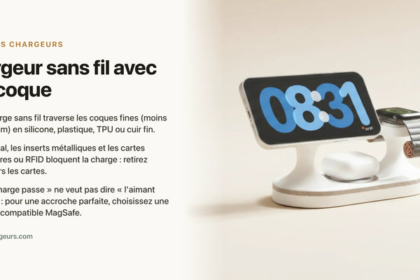 Chargeur sans fil avec une coque — chargeur sans fil Les Petits Chargeurs