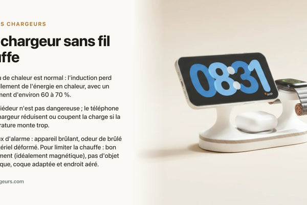 Mon chargeur sans fil chauffe — chargeur sans fil Les Petits Chargeurs