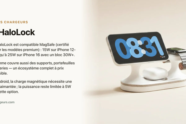 ESR HaloLock : l'alternative MagSafe pas chere tient-elle la route ? — chargeur sans fil Les Petits Chargeurs