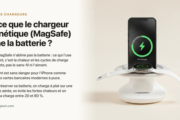 Est-ce que le chargeur magnétique (MagSafe) abîme la batterie ? — chargeur sans fil Les Petits Chargeurs