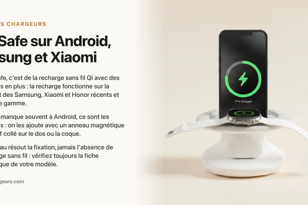 MagSafe sur Android, Samsung et Xiaomi — chargeur sans fil Les Petits Chargeurs