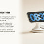 Idée cadeau maman : le chargeur design qui fait aussi déco — angle table de nuit / chevet — chargeur sans fil Les Petits Chargeurs