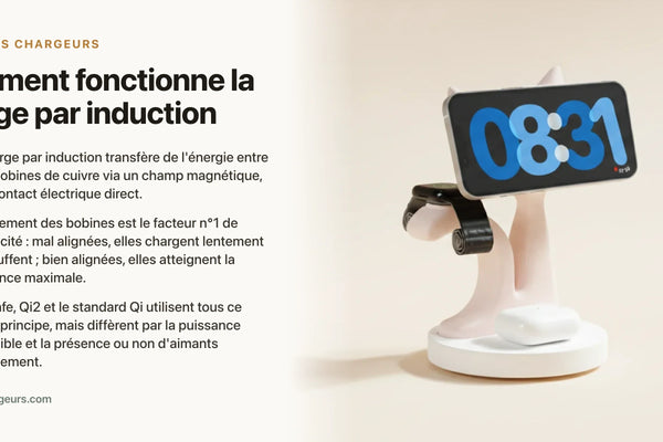 Comment fonctionne la charge par induction : le principe simplement — chargeur sans fil Les Petits Chargeurs