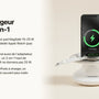 Meilleur chargeur MagSafe 2-en-1 : iPhone + Watch (ou + AirPods) — chargeur sans fil Les Petits Chargeurs