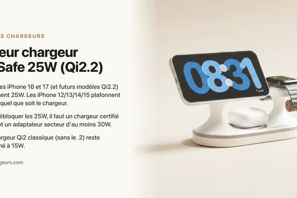 Meilleur chargeur MagSafe 25W (Qi2.2) : qui tient sa promesse ? — chargeur sans fil Les Petits Chargeurs