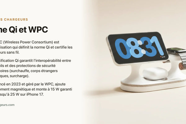 Norme Qi et WPC : qui decide qu'un chargeur sans fil est sur — chargeur sans fil Les Petits Chargeurs