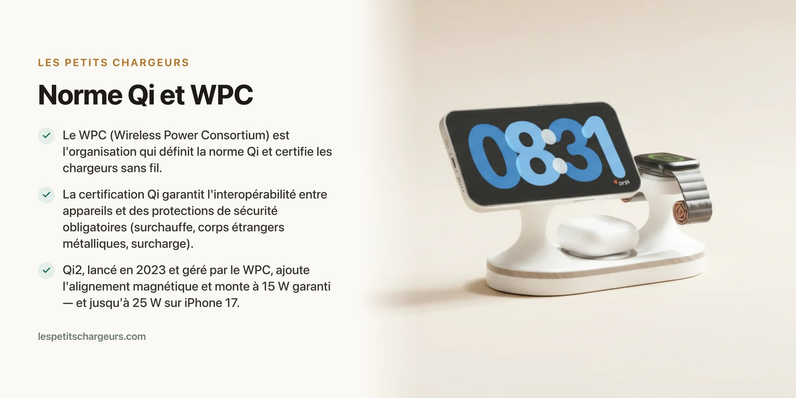Norme Qi et WPC : qui decide qu'un chargeur sans fil est sur — chargeur sans fil Les Petits Chargeurs