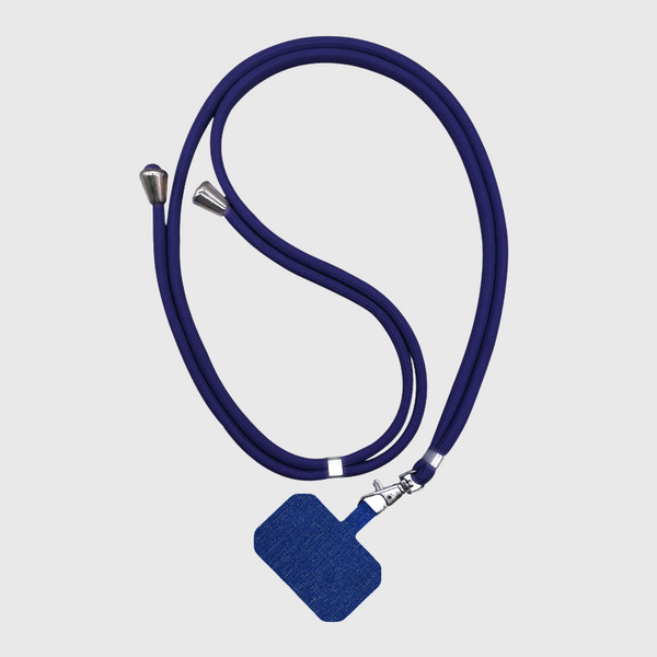 Câble de chargement universel pour téléphone, durable, couleur bleue, design flexible et connecteurs robustes.
