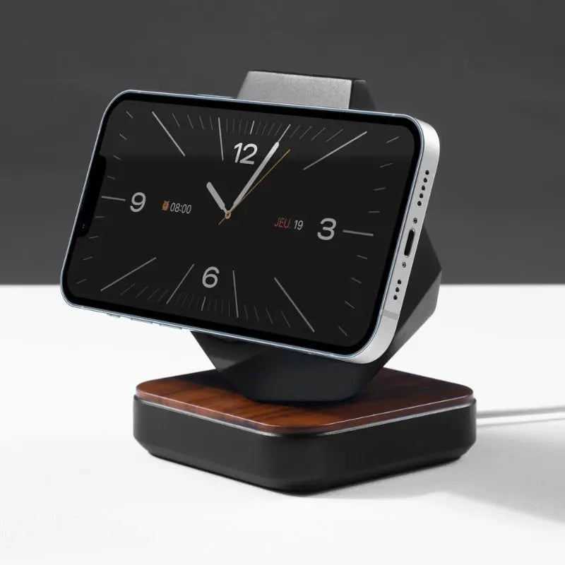 Support GéoPrestige MagSafe Bois et Marbre pour Téléphone