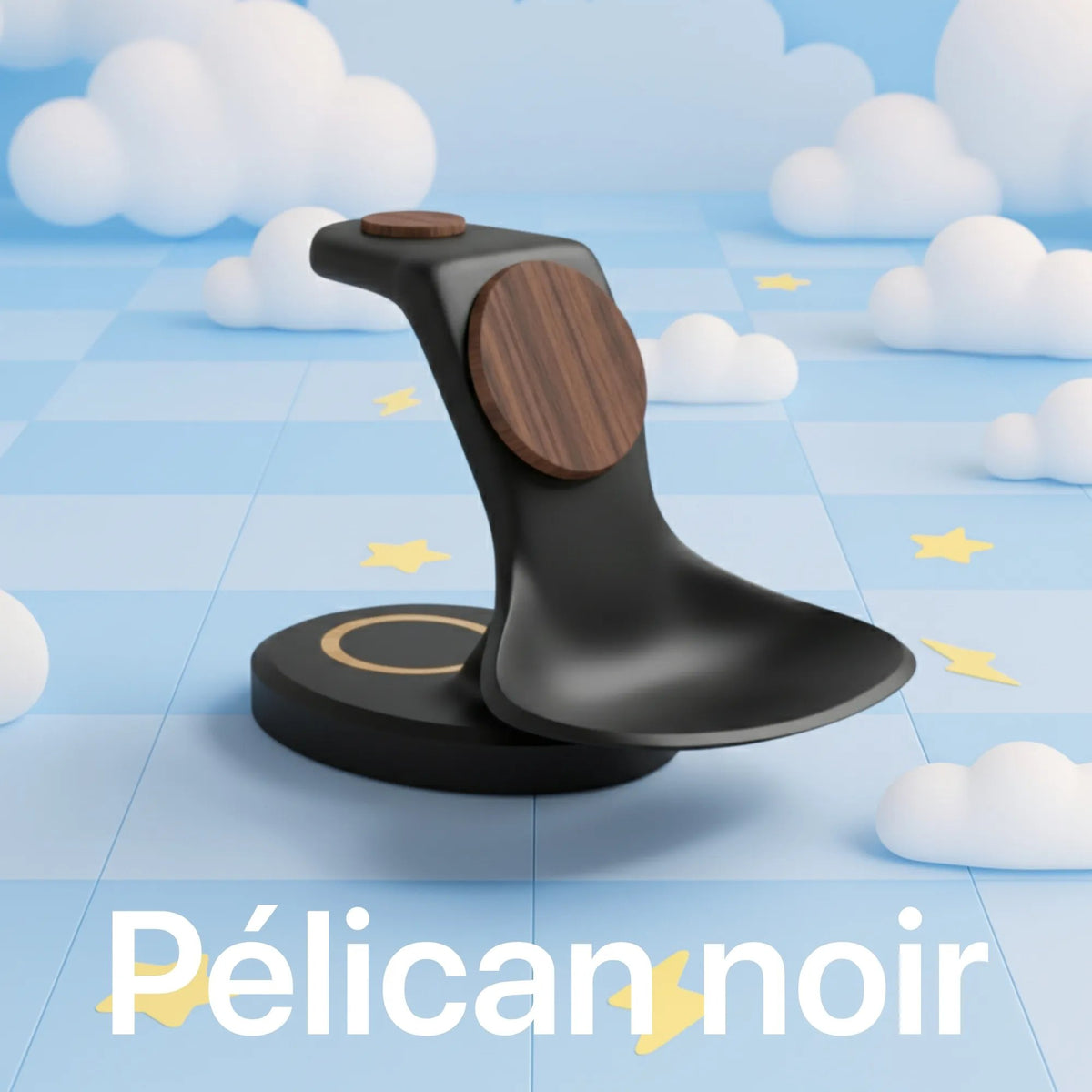 Chargeur 3-En-1 — Pélican Noir