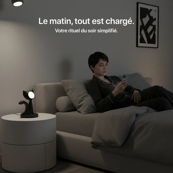 Craft Kittiesfr 3-in-1 charger in black, featuring compact design for new office setups.