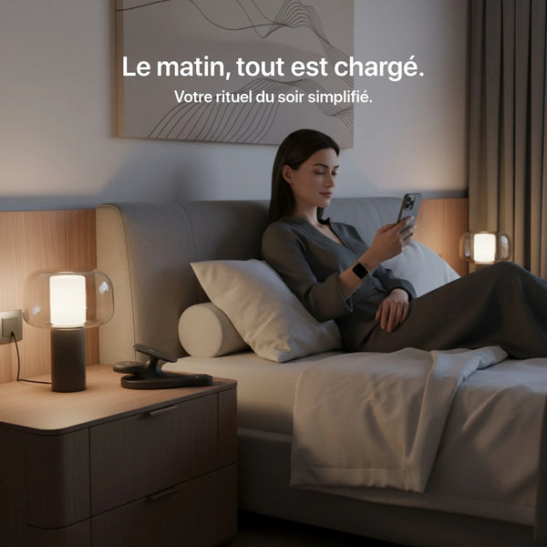 Craft Kittiesfr 3-in-1 charger in sleek black design with USB ports and wireless charging pad