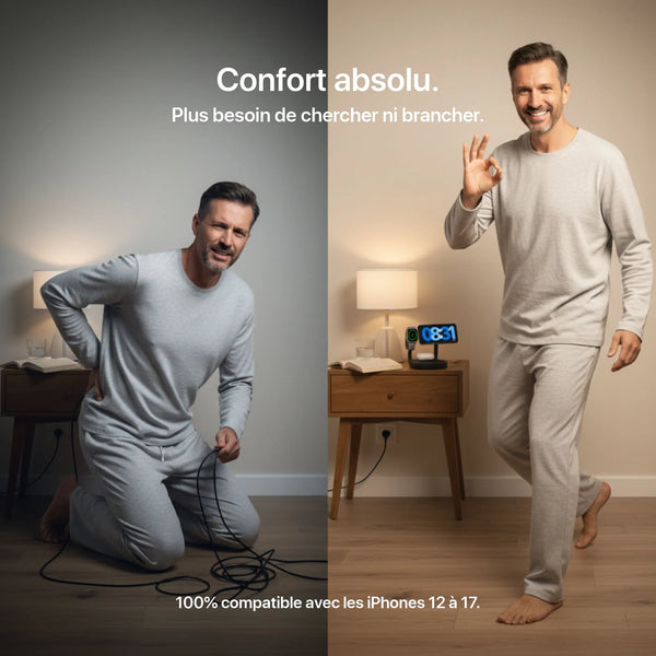 Craft Kittiesfr 3-in-1 charger in black, featuring multiple charging ports and sleek design