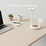 White 3-in-1 headset charger from Craft Kittiesfr with sleek design and minimalistic style.
