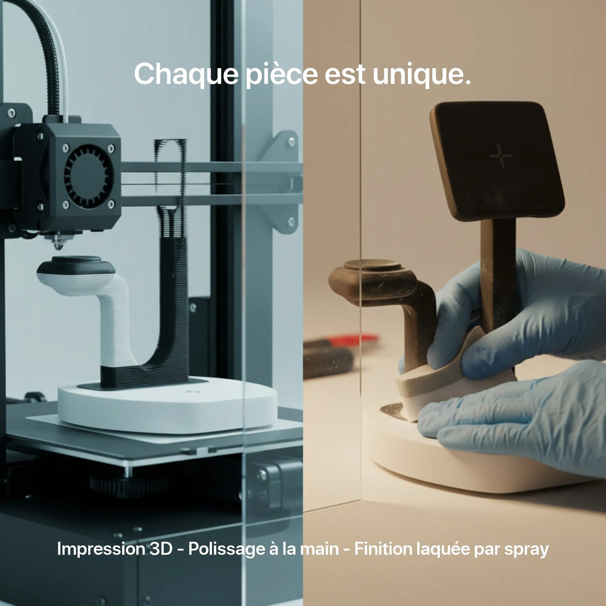 Chargeur Sans Fil Le Carré - 30W Fast Charge - 128mm Compact