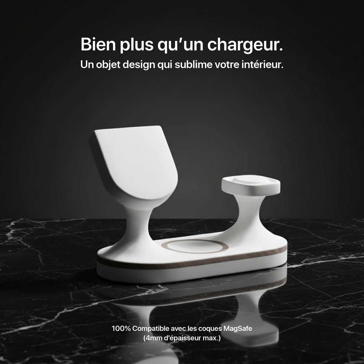 Craft Kittiesfr Echo 3-in-1 charger in sleek design, suitable for desk organization