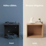 Craft Kittiesfr Pélican 3-in-1 charger in sleek design, compact and stylish, enhances desk organization.