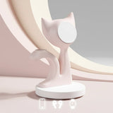 Pink 3-in-1 charger in cat design, suitable for phone and earbuds, by Craft Kittiesfr.