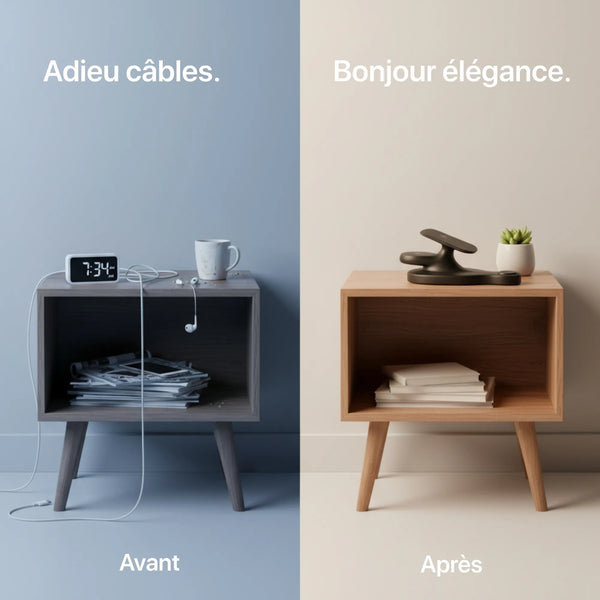 Craft Kittiesfr 3-in-1 charger in sleek design, showcasing elegant organization and cable management.