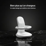 Gray and pink Craft Kittiesfr 3-in-1 charger with sleek design for office setups