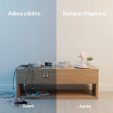 Craft Kittiesfr 3-in-1 charger in pink, designed for elegant cable management and device charging.