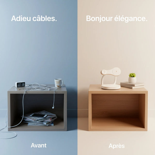 3-in-1 charger in white from Craft Kitties, designed for elegant, cable-free organization.
