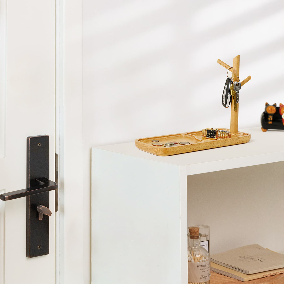 Arbre à Clés Mural Bois avec Gravure Personnalisée Gratuite
