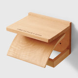 Ecological red oak mushroom lamp by Chêne rouge, artisanally crafted with a natural wood finish.