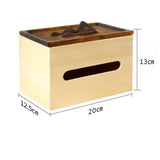 Boîte à mouchoirs en bois massif personnalisable, chêne rouge et noyer, design élégant pour bureau ou salon.